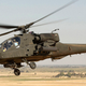 An AH-64D Apache in flight over Iraq in 2005 (US Army)